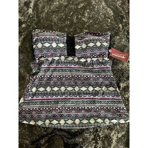 Women’s Strapless Tankini Bikini Top Size Small New With Tags by Arizona Jeans